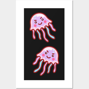 Evil Cotton Candy Jellyfish Posters and Art